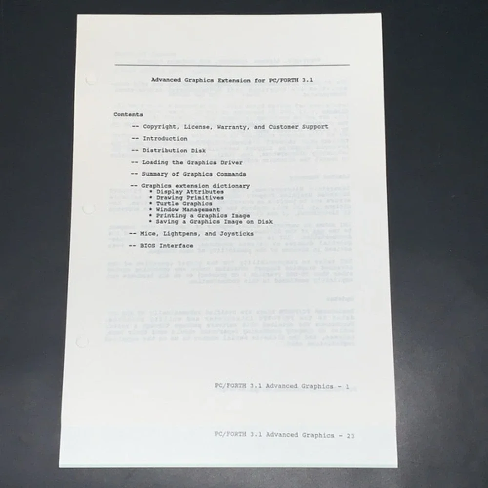 Vtg 1984 LMI IBM PC/Forth v3.1 OS Forth Dimensions Magazines, Diskettes & Manual